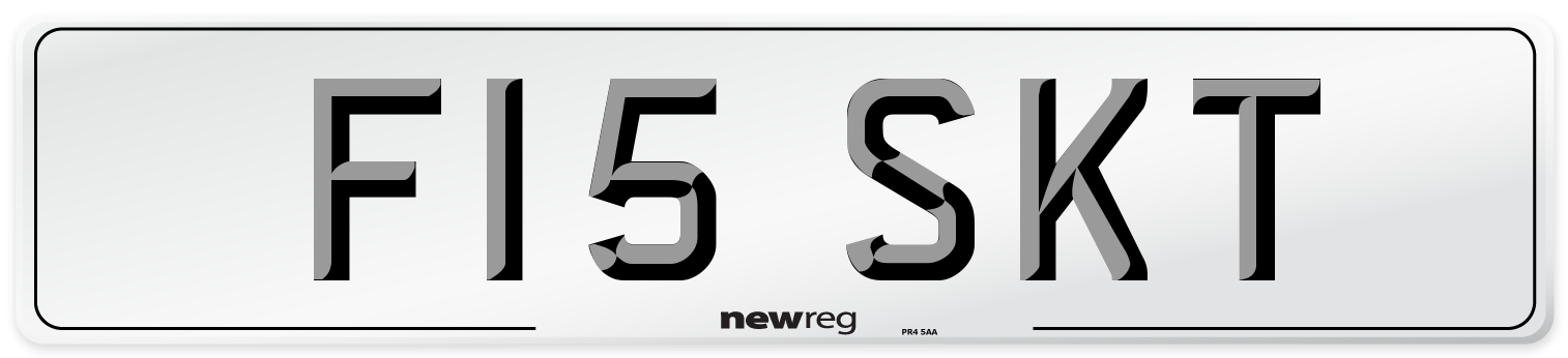 F15 SKT Number Plate from New Reg
